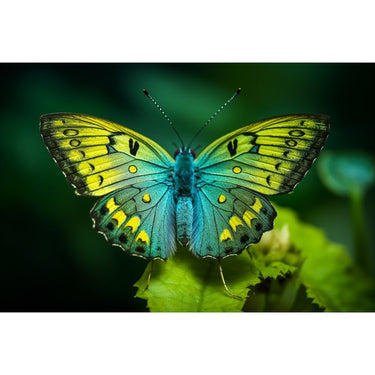 Green Butterfly Canvas